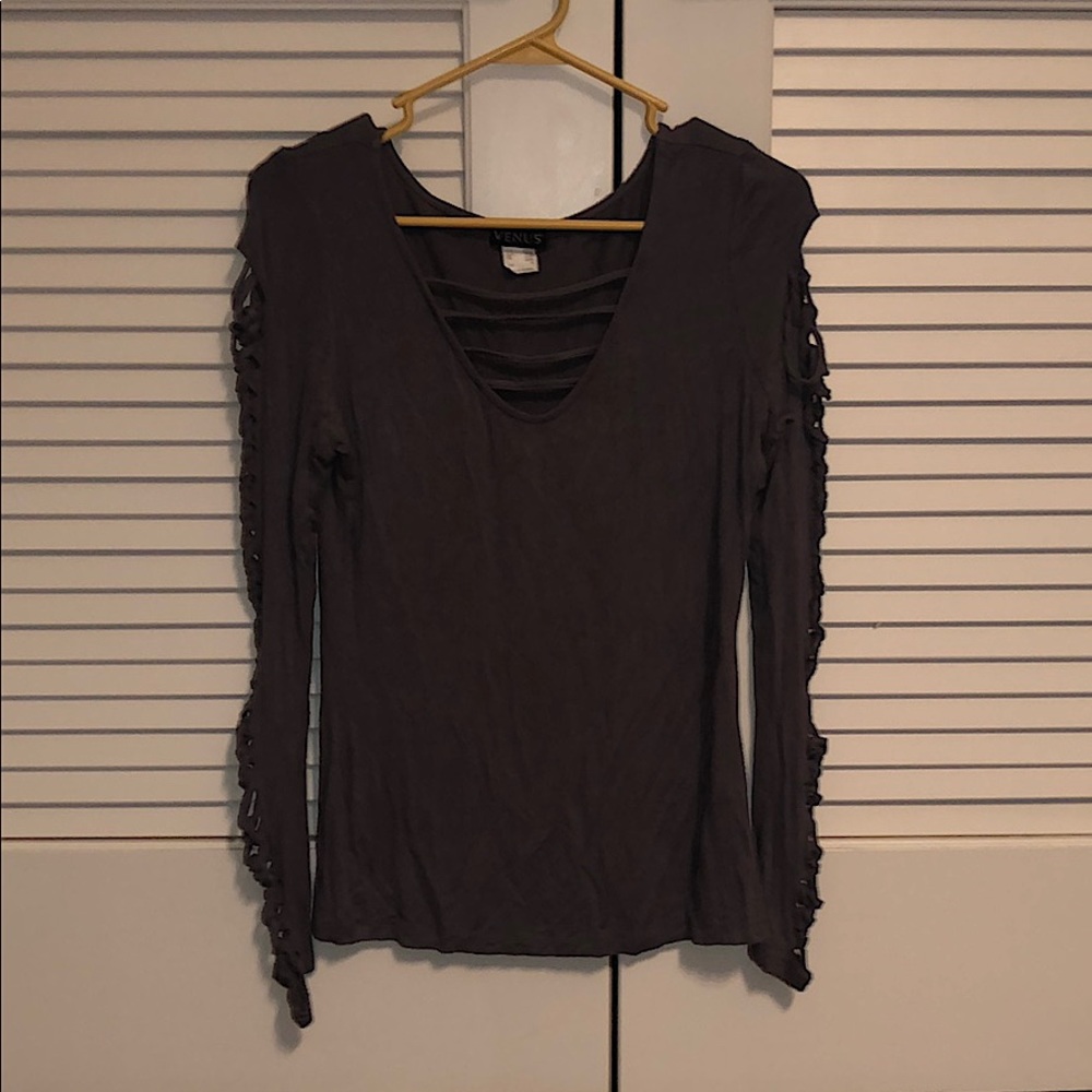 Cut-Out Sleeve Top